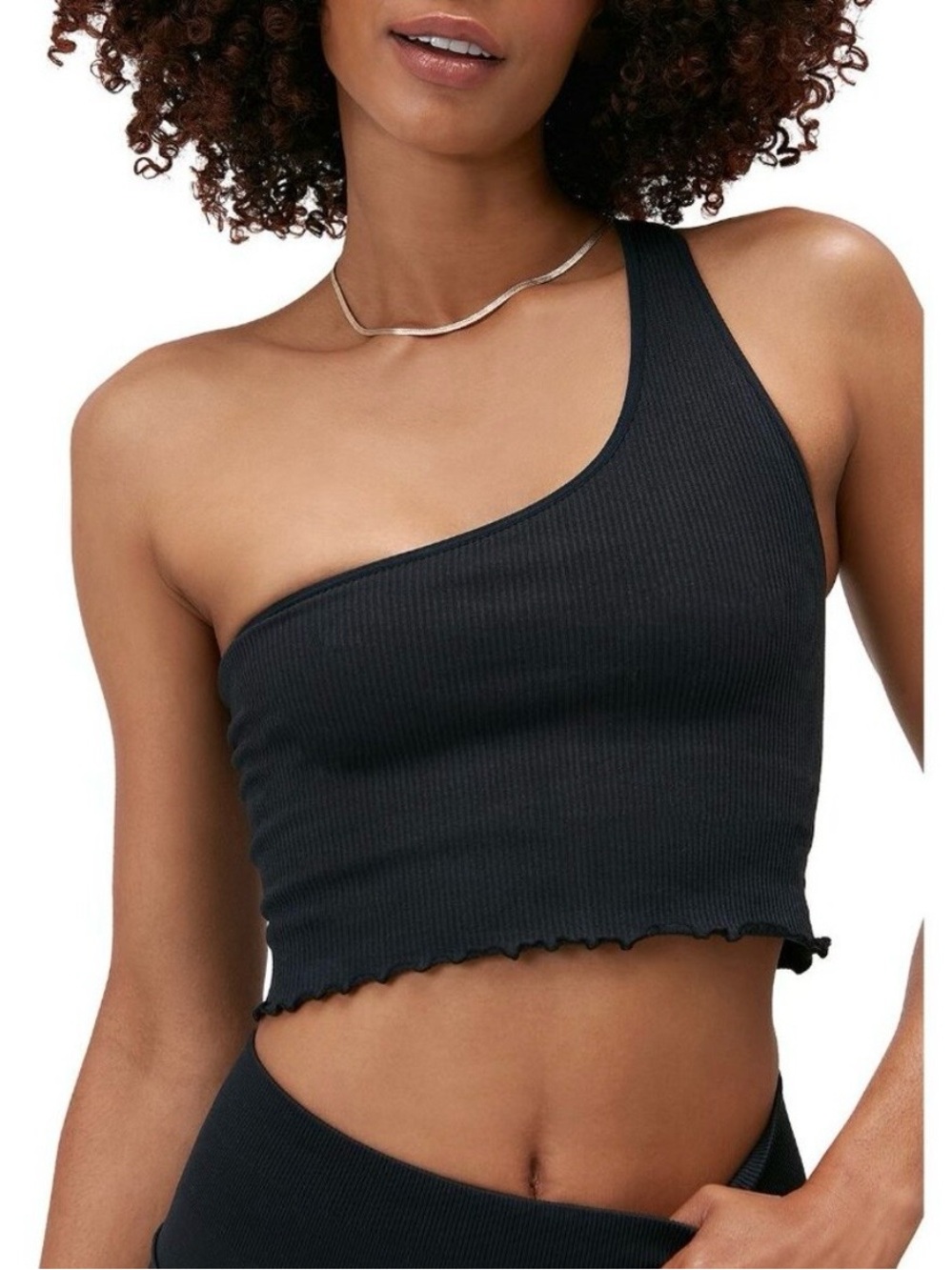 Spiritual Gangster Luna One Shoulder Crop Tank